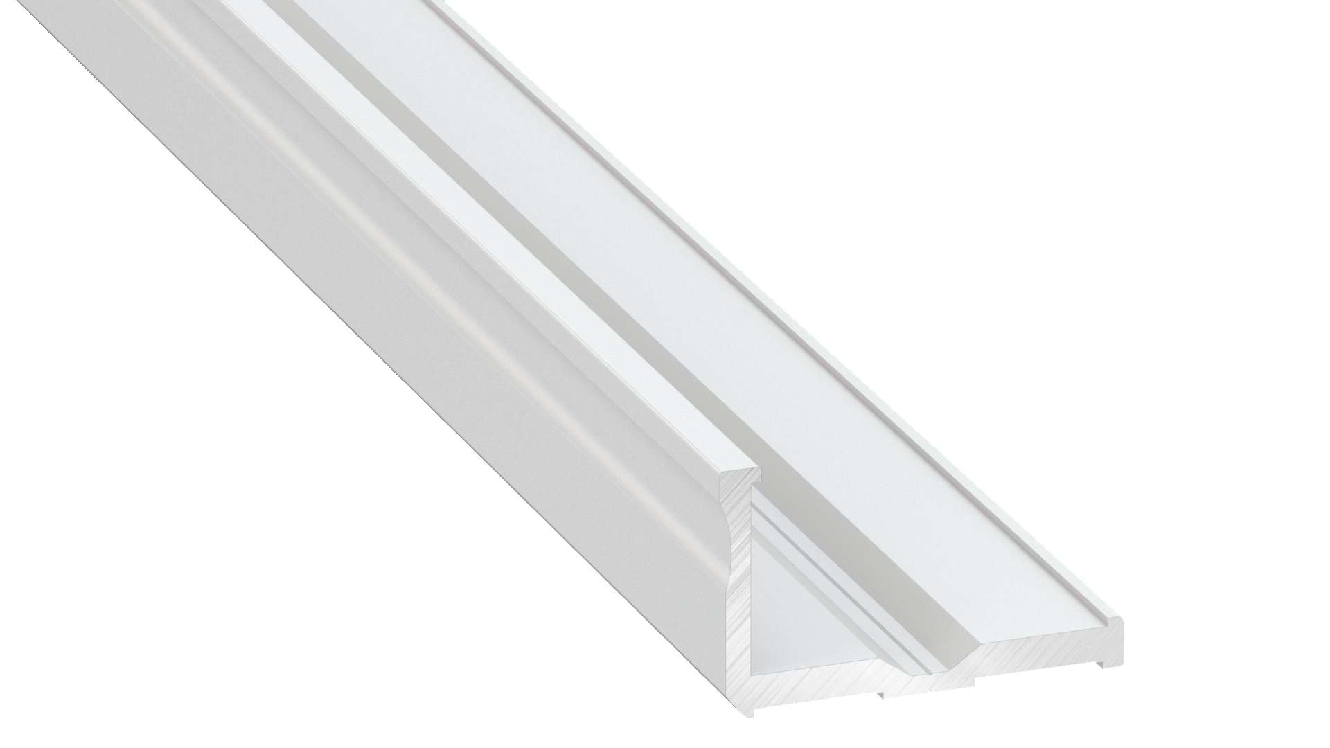 Lumines profile type E lacquered white, 4,15 m
